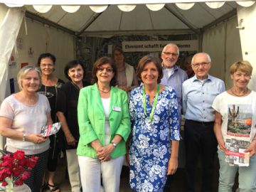 Beim Rheinland-Pfalz Tag 2018 am Stand der Kulturvereine